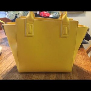 Vera Bradley yellow leather purse and wallet